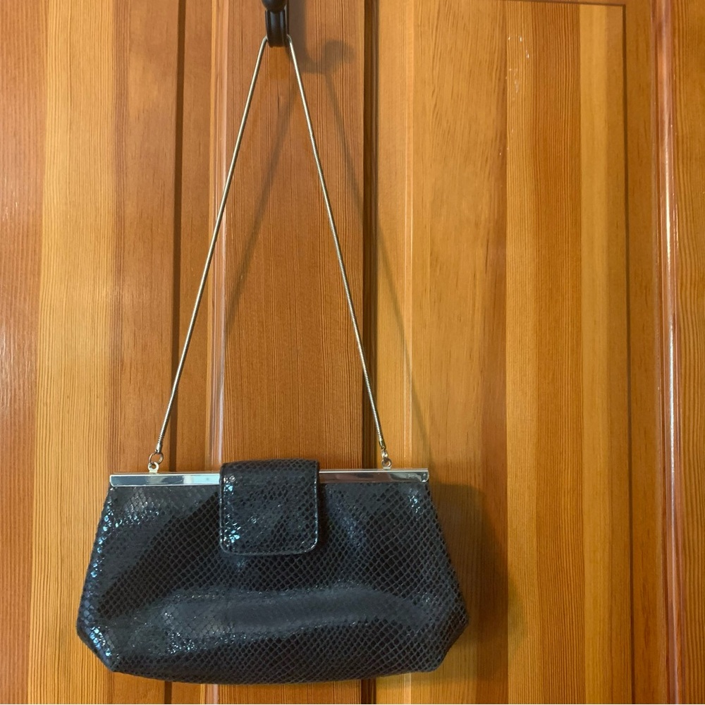 Banana Republic Natacha Clutch Bag Leather Evening Classy Fancy prom party
